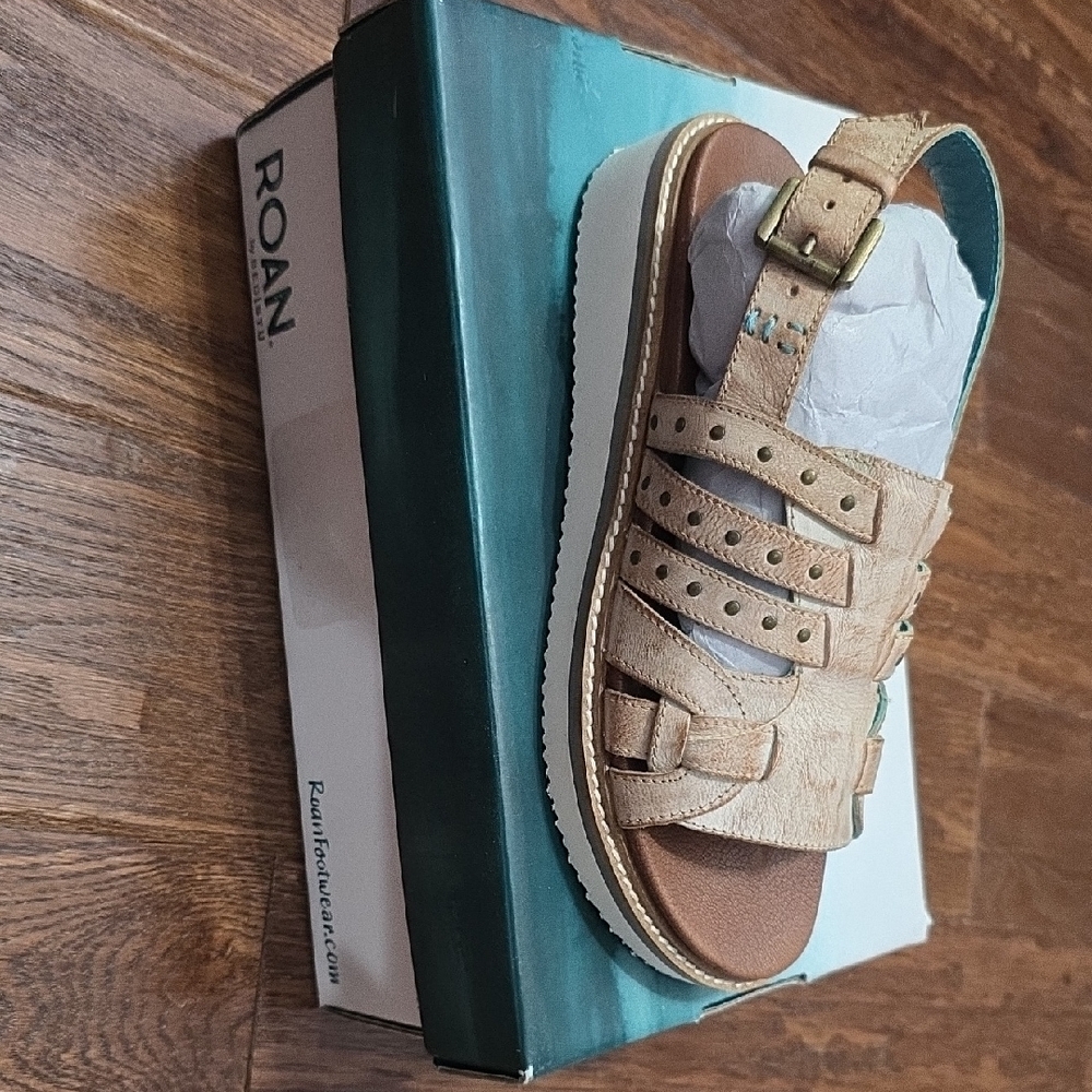 BED|STU Tan Leather Sandals